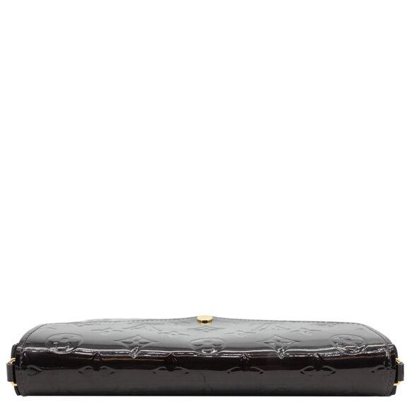 Louis Vuitton  Felicie Pochette Monogram Vernis Shoulder Bag Amarante - Picture 10 of 14